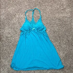 Victoria's Secret Turquoise Lace Chemise